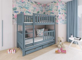 LEA 90x200 grey bunk bed Lano Furniture