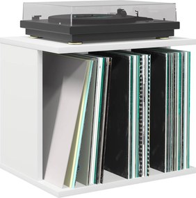 vidaXL Αποθήκευση Βινυλίου Λευκό 42 x 33 x 36 εκ. Επεξεργασμένο Ξύλο