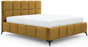 Επενδυμένο κρεβάτι Mosad-Moustardi-160 x 200