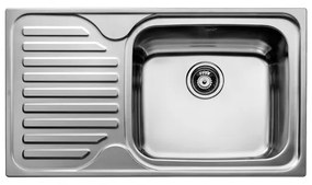 Teka CLASSIC 1B 1D MAX SUPER BOWL Ανοξείδωτος Λείος Ένθετος Νεροχύτης με Ποδιά Δεξιά 60 cm