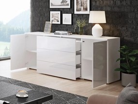 Μπουφές Paris 150-Λευκό Γυαλιστερό