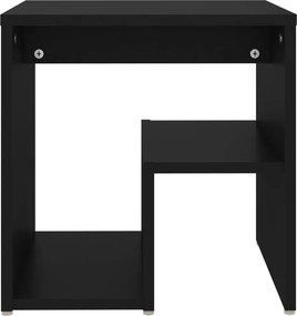 vidaXL Κομοδίνο Μαύρο 40 x 30 x 40 εκ. από Επεξ. Ξύλο