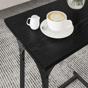 vidaXL Φωτιστικό Τραπεζάκι 3 pcs Μαύρη δρυς Επεξεργασμένο ξύλο