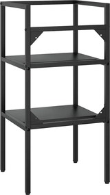 vidaXL Έπιπλο Μπάνιου Μαύρο 40 x 38 x 83 εκ. Σιδερένιο
