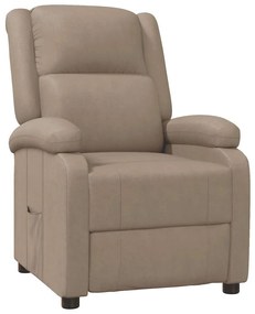 vidaXL Πολυθρόνα Ανακλινόμενη Καπουτσίνο από Συνθετικό Δέρμα