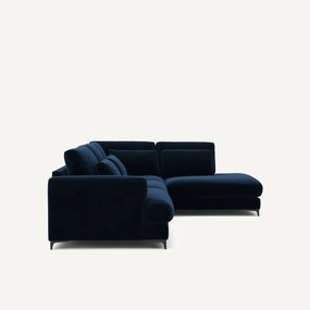 Γωνιακός καναπές δεξιός, βελούδινος, Marsile