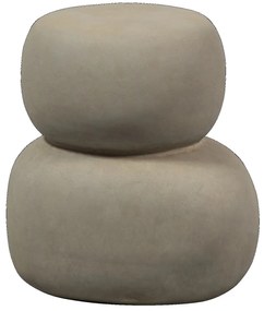 Side Table Eladro 35cm X 41cm X Υ47cm Oda coffee table concrete look green/grey 340503-G-6G