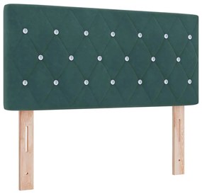 vidaXL Βελούδινο Κεφαλάρι Argyle Σκούρο πράσινο 100 cm Βελούδο