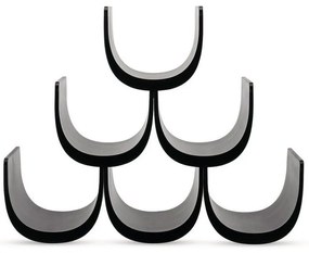 Κάβα Μπουκαλιών Noah GIA13 B 34,5x15,5x27cm Black Alessi Πολυρεσίνη