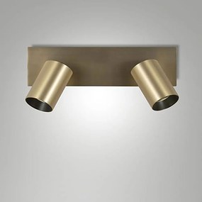 Φωτιστικό Οροφής - Spot Flores 3801-82-119 GU10 9x30,5cm Satined Brass Fabas Luce