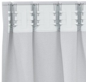 vidaXL Κουρτίνες 2 pcs Ανοιχτό Γκρι 225 x 140 εκ. Πολυεστέρας