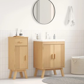 vidaXL Ντουλάπι βάσης 114x43x73,5 εκ Μασίφ ξύλο πεύκου