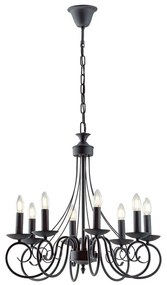 Φωτιστικό Οροφής - Πολυέλαιος Beatrice I-BEATRICE-8 8xE14 Φ63cm 120cm Anthracite Luce Ambiente Desig