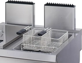 Premium Deep Fryer - 2 x 22L - Double Unit - 90cm Deep - with Drain Tap - Gas