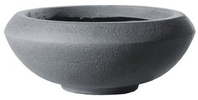Supergreens Γλάστρα Πήλινη Οβάλ "Bastion" Γκρι L 55x55x23 εκ.