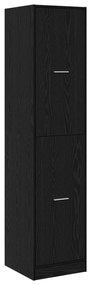vidaXL Apothecary cabinet Μαύρη Βελανιδιά 40x41x174.5 εκ. Μηχανικής Ξυλείας