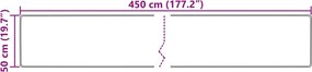 vidaXL Χαλί Runner MARSA Πολύχρωμο 50 x 450 εκ. Πολυέστερ και PVC