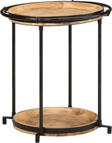 vidaXL Συνοδευτικό τραπέζι Ø55x60 cm Μασίφ ξύλο Mango