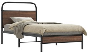 Πλαίσιο Κρεβατιού Χωρ. Στρώμα Καφέ Δρυς 90x190 εκ Επεξ. Ξύλο