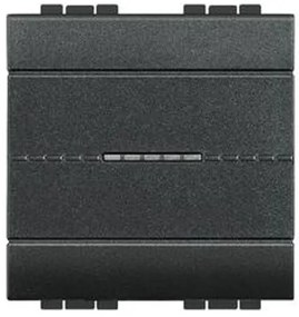 Διακόπτης Α/Ρ 2 Στοιχείων 10Α Γραφίτης Bticino Axial L4053M2AN Legrand-L4053M2AN-Ανθρακί L4053M2AN