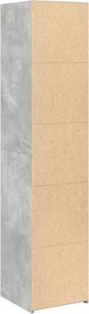 vidaXL Ντουλάπι Γκρι Σκυροδέματος 40x41x185 εκ. Επεξεργασμένο Ξύλο