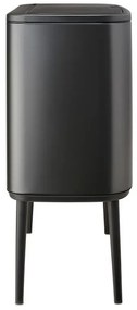 Κάδος Brabantia Bo Touch 1008854, 36 L, Ομαλό και αθόρυβο άνοιγμα, Μεγάλο άνοιγμα, Σκούρο γκρι