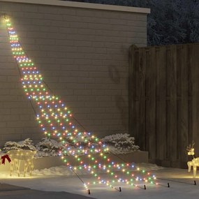 vidaXL LED Χριστουγεννιάτικο Δέντρο Πολύχρωμο 511 εκ Μέταλλο