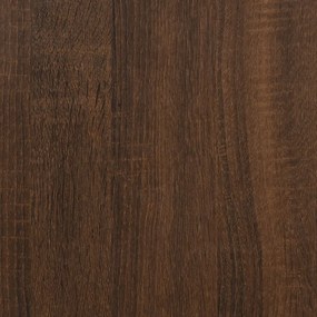 Κρεμαστό Ντουλάπι Τηλεόρασης Καφέ Δρυς 100x30x26,5εκ Επεξ. Ξύλο - Καφέ