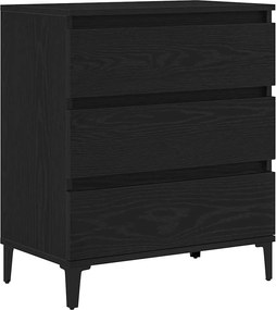 vidaXL Πλαϊνό γραφείο Μαύρη Οξυά 60 x 35 x 70 cm Επεξεργασμένο ξύλο