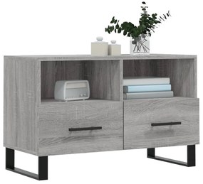 vidaXL Έπιπλο Τηλεόρασης Γκρι Sonoma 80x36x50 εκ. από Επεξεργ. Ξύλο