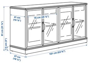 LANESUND σύνθεση αποθήκευσης TV, 322x47x81 cm 295.147.30