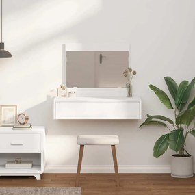 vidaXL Τραπέζι περιποίησης Λευκό 83 x 40 x 70 εκ Επεξεργασμένο ξύλο