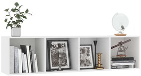 vidaXL Βιβλιοθήκη/Έπιπλο Τηλεόρασης Λευκό 143 x 30 x 36 εκ.