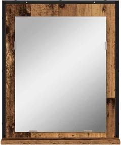 vidaXL Καθρέφτης Παλαιό ξύλο 50 x 12 x 60 εκ