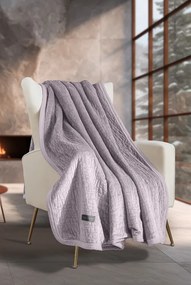 Ριχτάρι Πολυθρόνας Με Διακοσμητική Μαξιλαροθήκη 2 Όψεων 130x170εκ. Velvet Ultrasoft Καπιτονέ Bolzano Melanze Guy Laroche