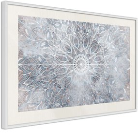 Αφίσα - Winter Mandala - 90x60 - Μαύρο - Χωρίς πασπαρτού