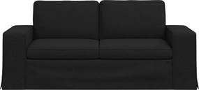 vidaXL Καναπές Μαύρο 182 x 80 x 82 εκ ύφασμα