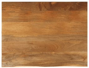 vidaXL Επιφάνεια Τραπεζιού 90x80x2,5 εκ. Live Edge Μασίφ Ξύλο Μάνγκο