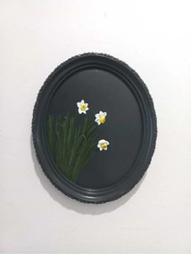 Stewehome οβάλ διακοσμητικό τοίχου από πέτρα 21x17 cm