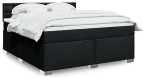 ΚΡΕΒΑΤΙ BOXSPRING ΜΕ ΣΤΡΩΜΑ ΜΑΥΡΟ 180X200 ΕΚ. ΥΦΑΣΜΑΤΙΝΟ 3288283