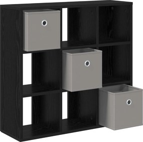 vidaXL Πλαϊνό γραφείο Μαύρη Οξυά 73,5 x 24 x 69,5 εκ.