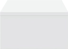 vidaXL Βάση Οθόνης με Συρτάρια Λευκή 50x27x15 εκ. Επεξεργασμένο Ξύλο