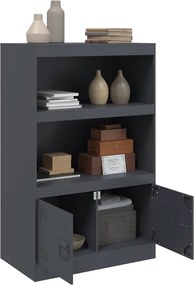 vidaXL Μπουφές Ανθρακί 67x39x107 εκ. από Ατσάλι