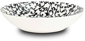 Πιάτο Σούπας Ellie 10-099-323 Φ20x4,5cm Black-White Nava Πορσελάνη