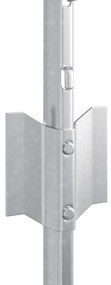 vidaXL Πό posts φράχτη 5 pcs Ασημί 80 cm Γαλβανισμένος χάλυβας