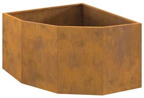 vidaXL Γωνιακό Ροδόδεντρο Σκ rusty 60 x 60 x 35 cm