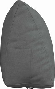 vidaXL Μαξιλάρι Πλάτης Σκούρο Γκρι 60 x 20 x 50 εκ. ύφασμα