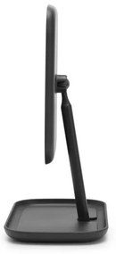 Καθρέφτης με βάση για αξεσουάρ Brabantia ReNew 1004184, 28,3x20x12,6 cm, Αντιολισθητική βάση, ρυθμιζόμενο κατά 360°, Σκούρο γκρι