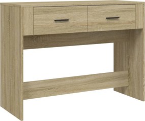vidaXL Τραπέζι Κονσόλα Sonoma Δρυς 100x39x75 εκ. Επεξεργασμένο Ξύλο