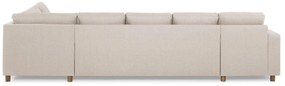 Γωνιακός Καναπές Scandinavian Choice C157, Beige, Δρυς, 344x199x80cm, Πόδια: Ξύλο | Epipla1.gr